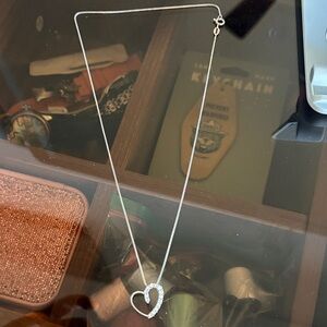 Elegant Silver Heart Necklace